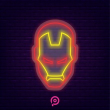 Cargar imagen en el visor de la galería, Neón LED Iron Man
