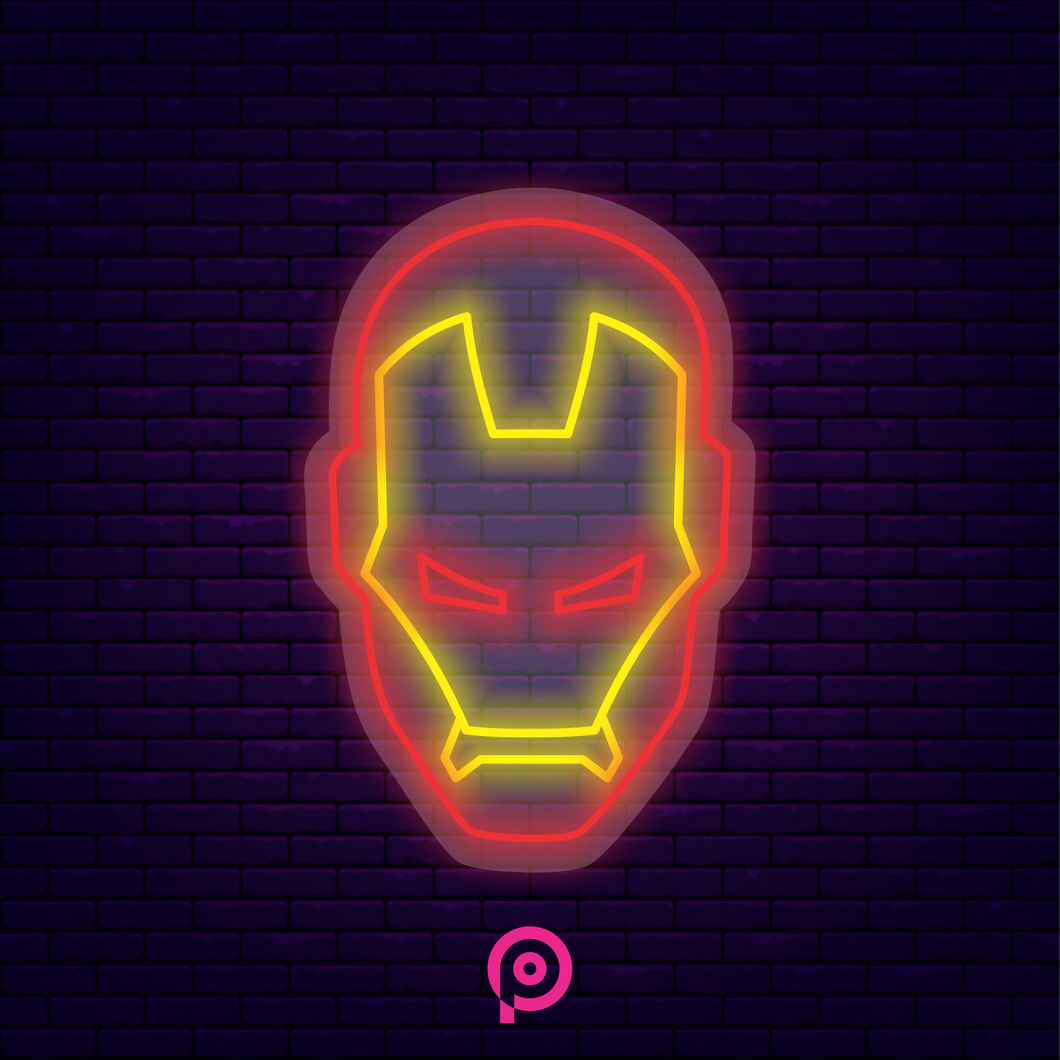 Neón LED Iron Man