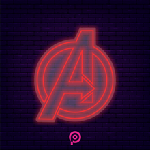 Cargar imagen en el visor de la galería, Neón LED Avengers

